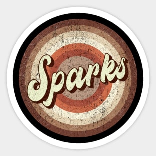 Vintage brown exclusive - Sparks Sticker